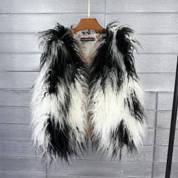 LANMREM 2026 Autumn Winter Eco-Friendly Fur Women's Vest Artificial Fur Lamb Wool Warm Sleeveless Coat Fashion Clothing 2DB4926