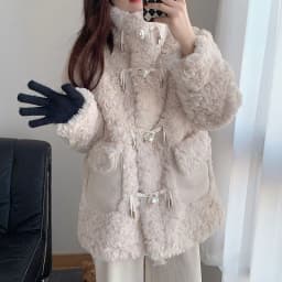Winter Woman Fluffy Lamb's Fur Coat Warm Faux Fur Coat Collar Short Outerwear Coat Cowl Button Korean Fur Jackets New