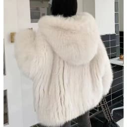 Faux Fur Jacket Women Winter Warm Hooded Fluffy Jacket Coat Loose Korean Fashion Fox Mink Jackets Thick Outerwear Snowwear New