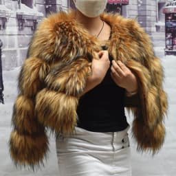 HOOOFUR Faux Fur Coat Women's Jacket Winter Fashion Warm Thick Fox Raccoon Leather Brown Plus Size Especially Fake Fur Cold