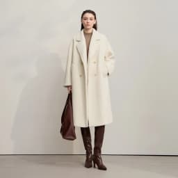 Amii Fur Coat 2025 Winter New Minimalist Double Breasted Women's Fur Coat Loose Warm Elegance Versatile Fur Jacket Long 12524034