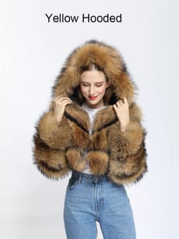 ZADORIN High Quality Cropped Faux Raccoon Fur Coat Woman Winter Fashion O Neck Long Sleeve Fluffy Short Faux Fur Jacket Crop Top
