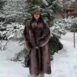 Chic Brown Faux Fur Overcoat Women Casual Luxury Lapel Long Sleeve Fluffy Coat Winter Female Thicken Warm High Street Outwear