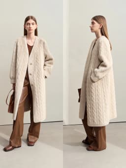 AMII Minimalist Fur Coats Woman 2026 Winter New Warm V-neck Pocket Women's Clothing Elegant Female Long Fur Outerwear 12424023