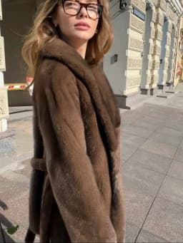 Elegant Lace Up Women Faux Fur Coat Fashion V-neck Long Sleeve Loose Plush Jacket 2025 Winter Lady Warm Daily Commute Outwear