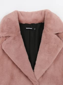 Nerazzurri Winter Clothes Women 2022 Long Thick Warm Soft Colored Fluffy Big Size Faux Rex Rabbit Fur Coat Women Lapel 4xl 5xl