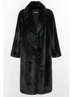 Nerazzurri Winter Clothes Women 2022 Long Thick Warm Soft Colored Fluffy Big Size Faux Rex Rabbit Fur Coat Women Lapel 4xl 5xl