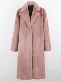 Nerazzurri Winter Clothes Women 2022 Long Thick Warm Soft Colored Fluffy Big Size Faux Rex Rabbit Fur Coat Women Lapel 4xl 5xl