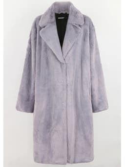 Nerazzurri Winter Clothes Women 2022 Long Thick Warm Soft Colored Fluffy Big Size Faux Rex Rabbit Fur Coat Women Lapel 4xl 5xl