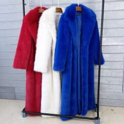 Long Faux Fur Coat Women Autumn Winter Large Jacket Overcoat White Turn Down Collar Pockets Thick Coat Warm Jackets Maxi Coats