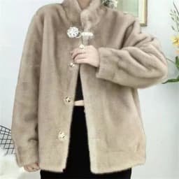 Winter New Mink-Like Coat Women Fur Jacket Thickened Stand-UP Collar Outwear Short Mink Velvet Overcoat Female Fashion Tide Tops