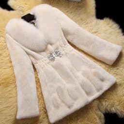 Black Winter Fur Coat for Women New Outwears Top Quality Med-Length Imitation Mink Fur Jackets Faux Fur Windbreaker Overcoat