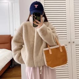 New 2027Fur Jacket Fashion Short Mink Coat High-Quality Mink Fur Coat Women Autumn Winter Temperament Mao Mao Outwear Ladies Top