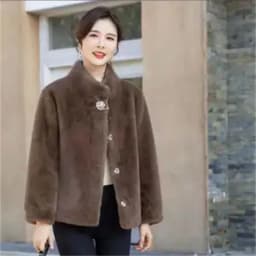 Explosions Fur Coat Women 2025 Autumn Winter New Mink Velvet Jacket Short Fur Integration Outcoat Fashion Overcoat Ladies Tops