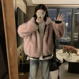 Two-sided Wear Imitation Mink Velvet Fur Hooded Cotton Padded Jacket Fashion New Winter Jackets Women's Short Loose Coats Trend
