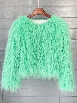 34 Colors 3XL Fur Coats Women Autumn Winter Top Fashion Faux Fur Coat Elegant Thick Warm Faux Fur Jackets For Women 2025 Top MA7