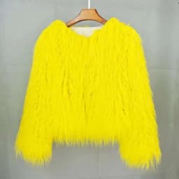 34 Colors 3XL Fur Coats Women Autumn Winter Top Fashion Faux Fur Coat Elegant Thick Warm Faux Fur Jackets For Women 2025 Top MA7