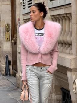 Tuularose Elegant Faux Fur Coats Women's Warm Puffy Slim Long-Sleeve Collared Cardigan Winter Fashion High-Street Women Outwear