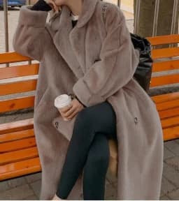 Women Long Thick Faux Fur Maxi Jacket Colorblock Autumn Winter Coat Warm Luxury Belt Fur Parkas Bontjas Furry Outerwear Coats