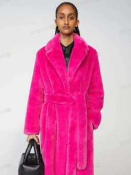 2026 Faux Fur Maxi Jacket Women Thick Belt Autumn Winter Coat Long Warm Luxury Belt Fur Black Parkas Bontjas Furry Outerwear