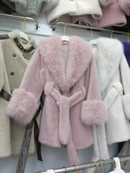 Coats Faux Fox Fur Women Thick Warm Long Coat Turn Down Collar Maxi Warm Jackets Thick Elegant Coat Belt Outerwear Autumn Winter