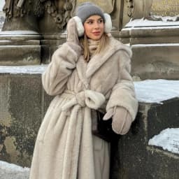 2025 Luxury Brand Hooded Faux Fur Coat Women Plus Long Warm Thick Winter Mink Fur Outerwear High-End Furry Belts Fur Overcoat