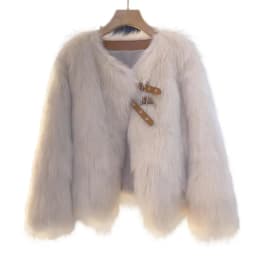 Imitation Fox Fur Grass Coat Short 2025 Autumn/Winter New Women's Korean Version Loose Thicken Fur Small Fragrant Style Top