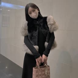 South korea Dongdaemun Autumn and Winter New Retro Sweet Fur Fur Vest Patchwork Heavy Industry Imitation Fox Fur Outerwear Women