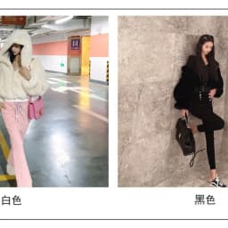 Y2k Women Soft Faux Fur Jacket Autumn Winter Cropped Jacket Black Long-sleeve Streetwear Zipper Jacket Warm Fur Coat Hooded Tops