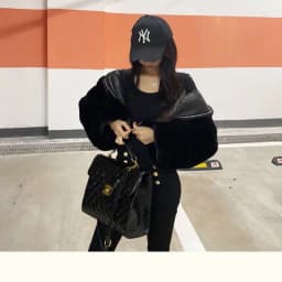 Y2k Women Soft Faux Fur Jacket Autumn Winter Cropped Jacket Black Long-sleeve Streetwear Zipper Jacket Warm Fur Coat Hooded Tops