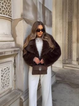 Winter Eco-Friendly Faux Mink Fur Thickened Short Coat Women's Fur Top Artificial Pelt Jacket Warm Cosy Trendy Outerwear