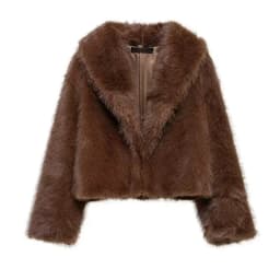 Winter Eco-Friendly Faux Mink Fur Thickened Short Coat Women's Fur Top Artificial Pelt Jacket Warm Cosy Trendy Outerwear