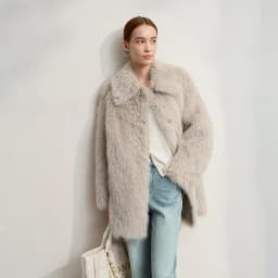 AMII Winter Fur Coat 2025 Autumn New Turn-Down Collar Versatile Coat Woman Long Sleeves Loose Casual Women's Outerwear 12554008