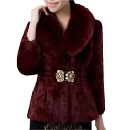 New Short Fur Coat Women Jacket 2026 Autumn Winter Imitation Rabbit Hair Short Korean Loose Thin Large Fur Collar Women Coat