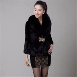 New Short Fur Coat Women Jacket 2026 Autumn Winter Imitation Rabbit Hair Short Korean Loose Thin Large Fur Collar Women Coat
