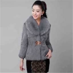New Short Fur Coat Women Jacket 2026 Autumn Winter Imitation Rabbit Hair Short Korean Loose Thin Large Fur Collar Women Coat