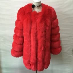 Luxury Long Faux Fox Fur Coat Women Slim Solid Color Faux Fur Jacket Women 4XL Large Size Winter Fake Fur Coats Manteau Fourrure