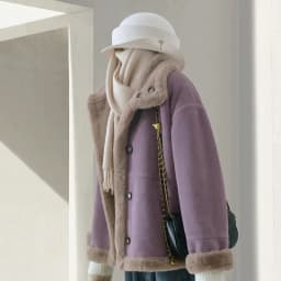 Purple One-piece Fur Coat Women's Winter Coat 2025 New Female Artificial Fur Overcoat And Velvet Thickened Warm Outcoat Top