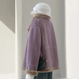 Purple One-piece Fur Coat Women's Winter Coat 2025 New Female Artificial Fur Overcoat And Velvet Thickened Warm Outcoat Top