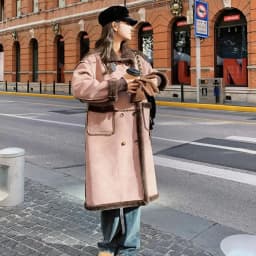 Imitation Fur Coat For Women's Winter 2026 New Suede Lamb Fur Loose And Slimming Thicken Long fur Jacket wool Suede Velvet Coat