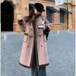 Imitation Fur Coat For Women's Winter 2026 New Suede Lamb Fur Loose And Slimming Thicken Long fur Jacket wool Suede Velvet Coat