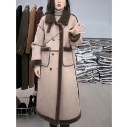 Imitation Fur Coat For Women's Winter 2026 New Suede Lamb Fur Loose And Slimming Thicken Long fur Jacket wool Suede Velvet Coat