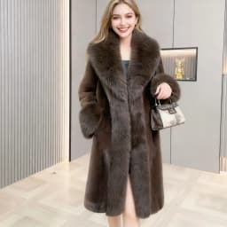 Long Coat Faux Fur Coats Women Thick Warm Turn Down Collar Y2k Streetwear Work White Outerwear Jackets Elegant Fur Autumn Winter