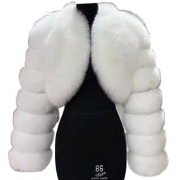 Warm Faux Fur Coats Women Short Overcoats Loose O Neck Long Sleeves Covered Button Straight Work Y2k Casual 2026 Autumn Winter