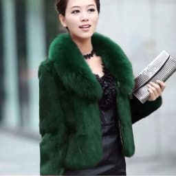 Korean Women Long Sleeved Fur Jacket 2025 Ladies High End Faux Fur Short Coat Winter Female Fashion Large Size 5XL Plush Outwear