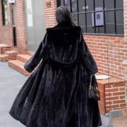 Women Thick Maxi Jacket Y2k Autumn Winter Belt Faux Fur Maxi Coat Long Warm Luxury Belt Fur Black Parkas Bontjas Furry Outerwear
