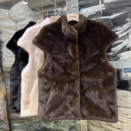 New Arrivals Faux Mink Fur Women Coat Winter Fall Warm Turtle Neck Petal Sleeves Korean Fashion Girls Faux Fur Jacket