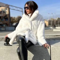2023 New Women Winter Faux Fur Coat Thick Women  Warm Middle -Long Overcoat Turn Down Collar Women Plush Female Casaco Feminino