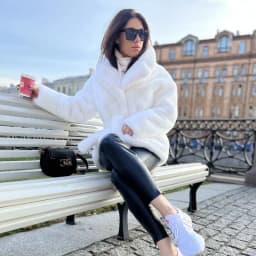 2023 New Women Winter Faux Fur Coat Thick Women  Warm Middle -Long Overcoat Turn Down Collar Women Plush Female Casaco Feminino