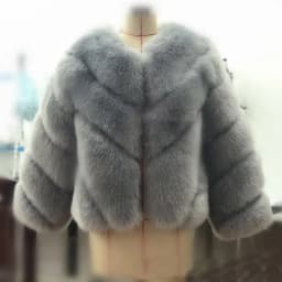 HJQJLJLS 2021 Winter New Fashion Women Short Faux Fox Fur Coat Female Long Sleeve Thick Warm Faux Fur Jacket Green Outerwear